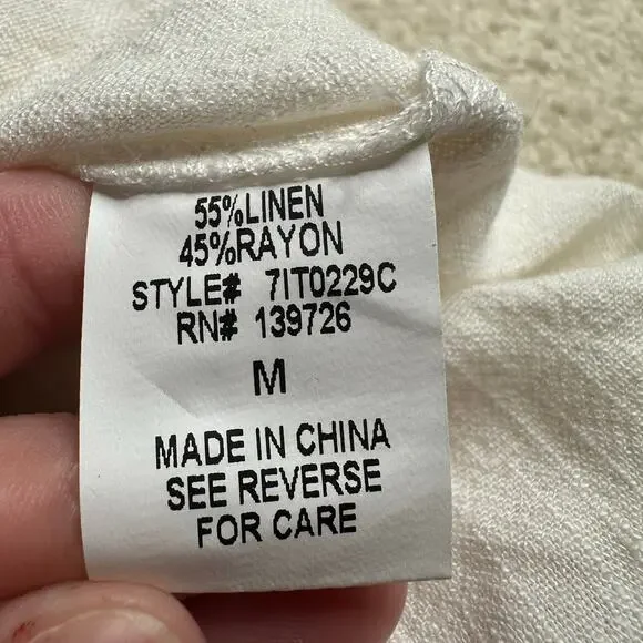 Honey Punch: One Sleeve Cropped Cream Top - Picture 5 of 5